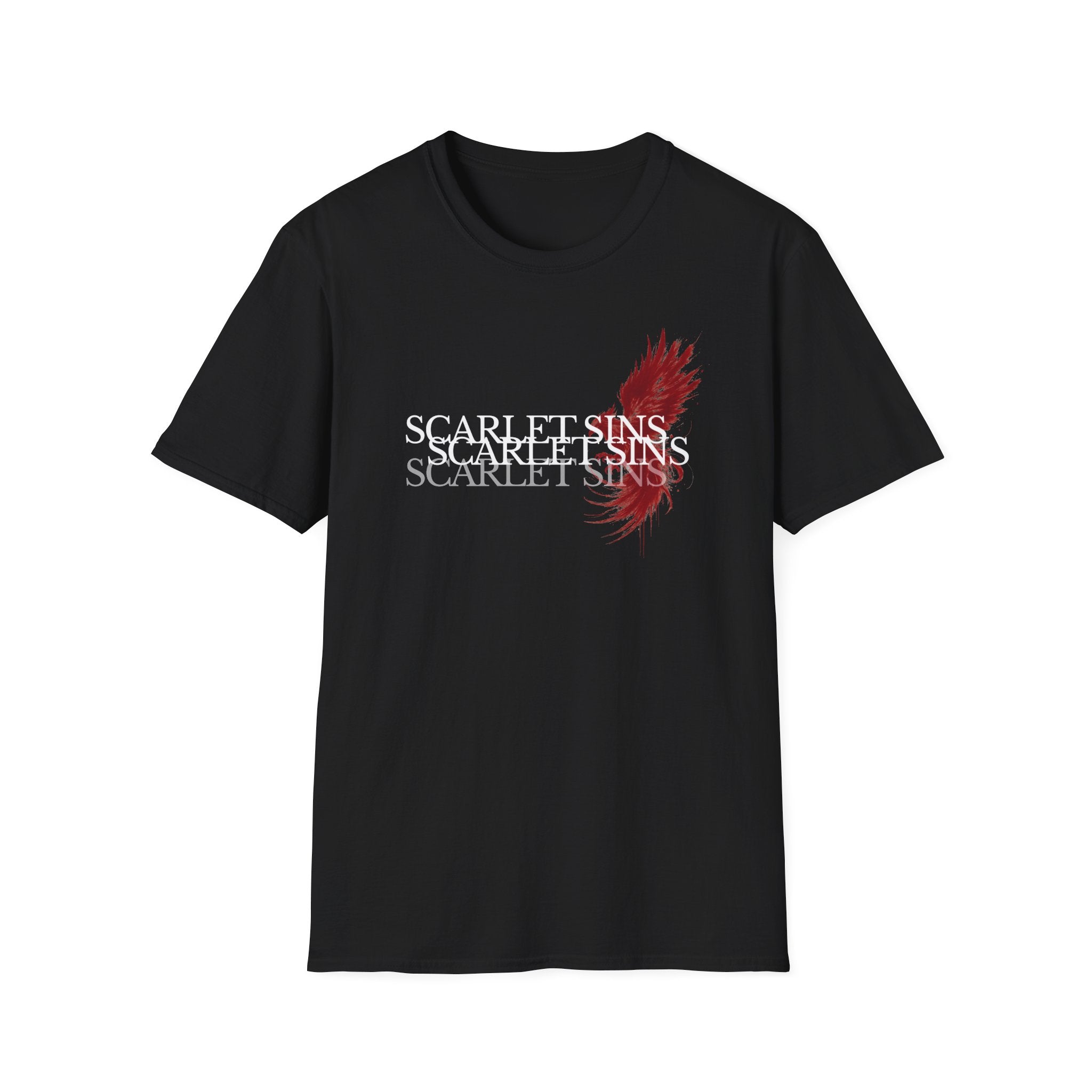 Scarlet Sins - Unisex Soft Style T-shirt, Red Phoenix