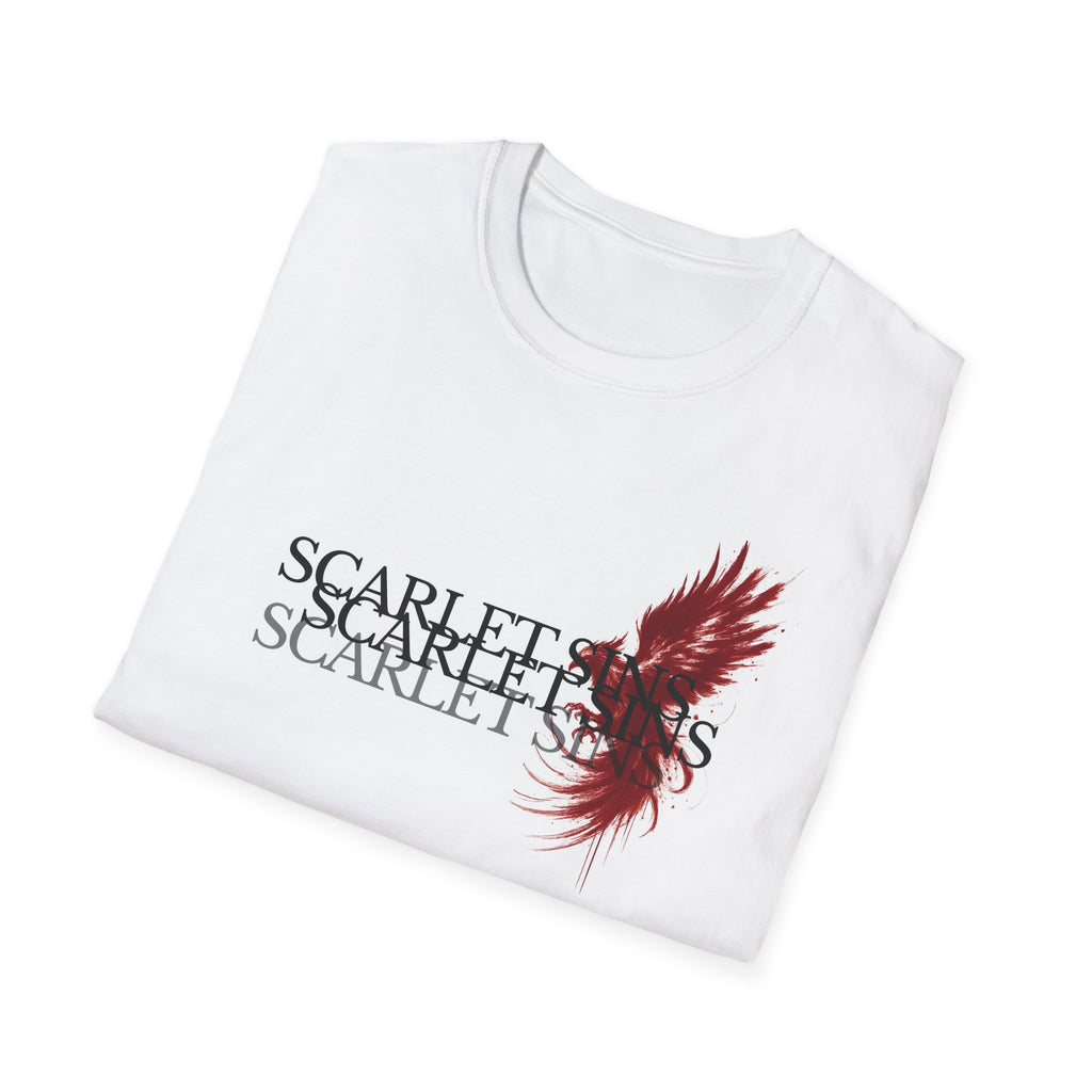 Scarlet Sins - Unisex Soft Style T-Shirt, Red Phoenix
