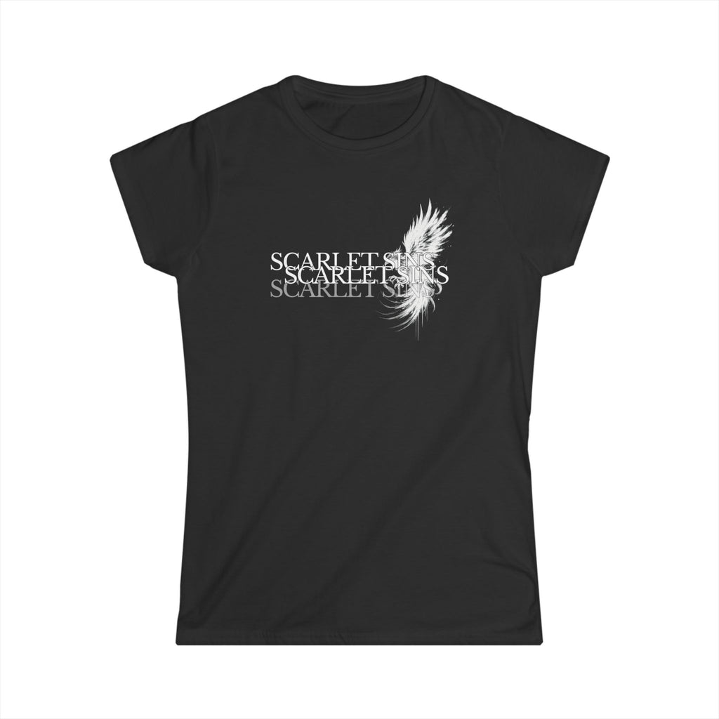 Scarlet Sins - Women's Soft Style Tee, White Phoenix